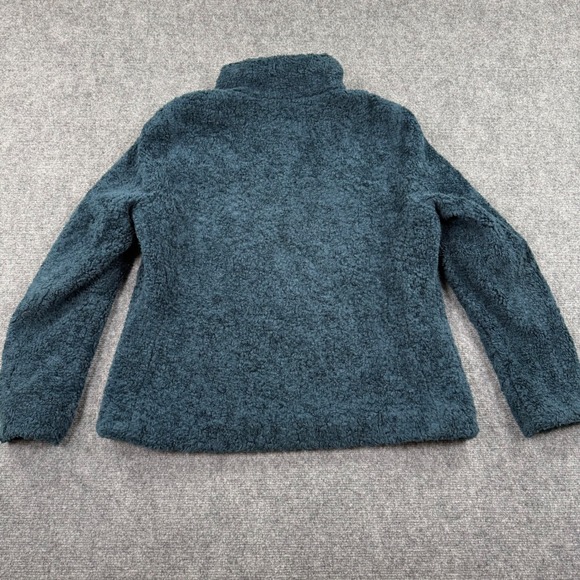 Pendleton Sherpa Fleece Jacket Teal Plaid Lined Zip Up Men Large - Picture 7 of 9
